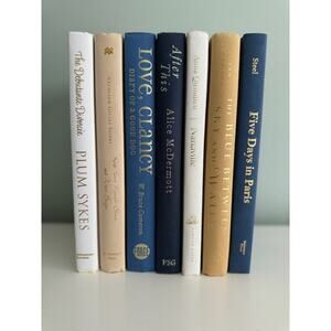 Nautical Blue Curated Collection of Decor Staging Modern Hardcover Books